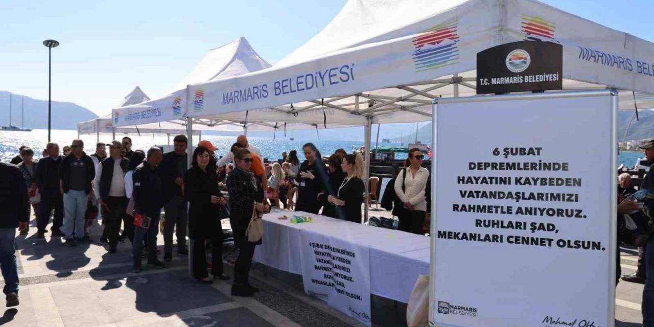Marmaris’te Depremde Yitirilen Canlar Anıldı