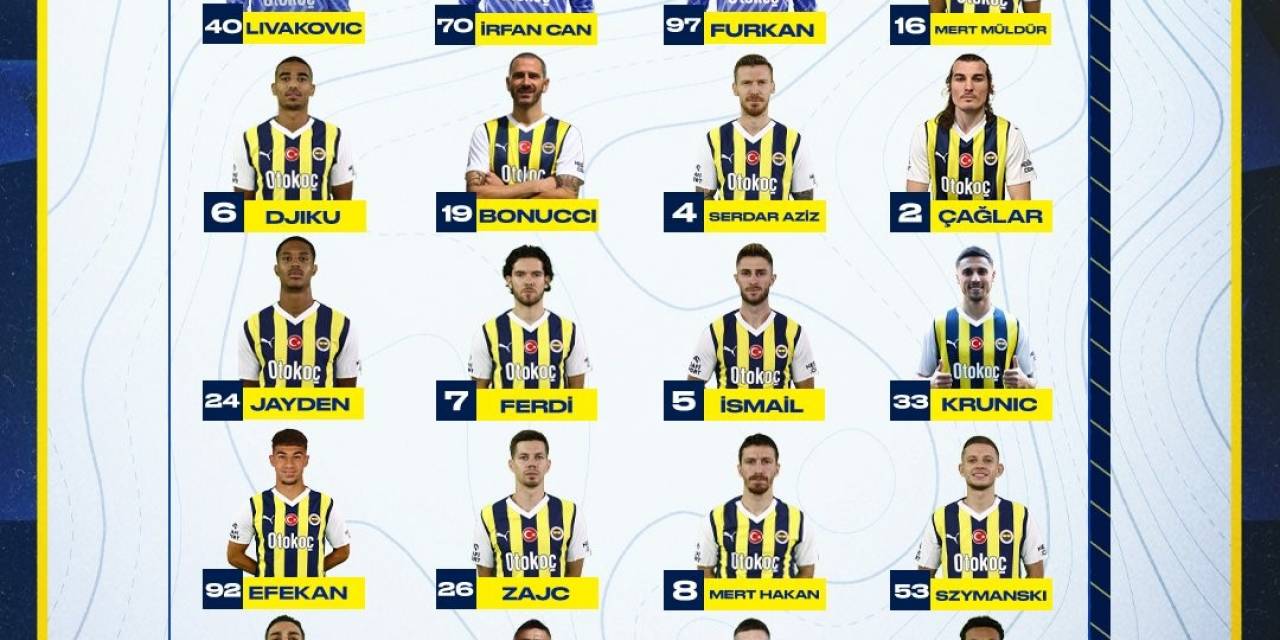 Fenerbahçe’nin Gaziantep Fk Maçı Kamp Kadrosu Açıklandı