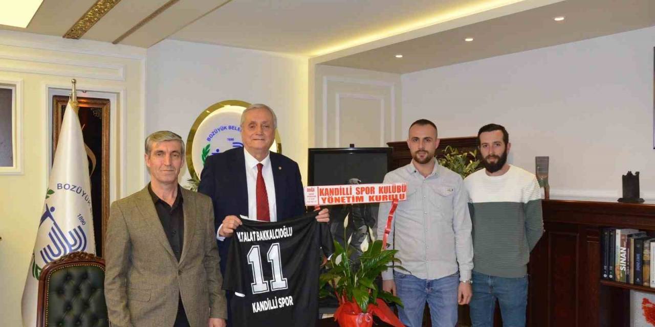 Başkan Bakkalcıoğlu’na Kandilli Spor’dan Ziyaret