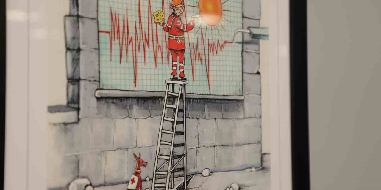 Esenler’de Uluslararası Sanatçılar Depremi Çizgilerle Anlattı