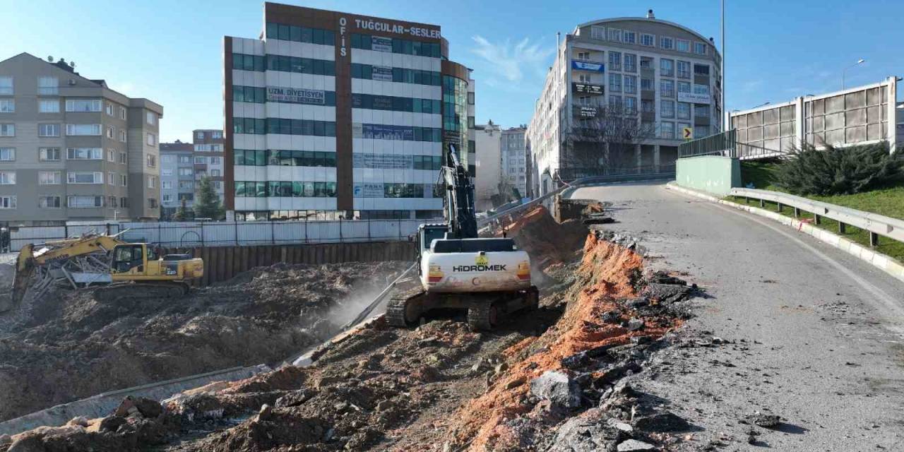 Bursa’da Göçen Yolda Çalışma Başladı