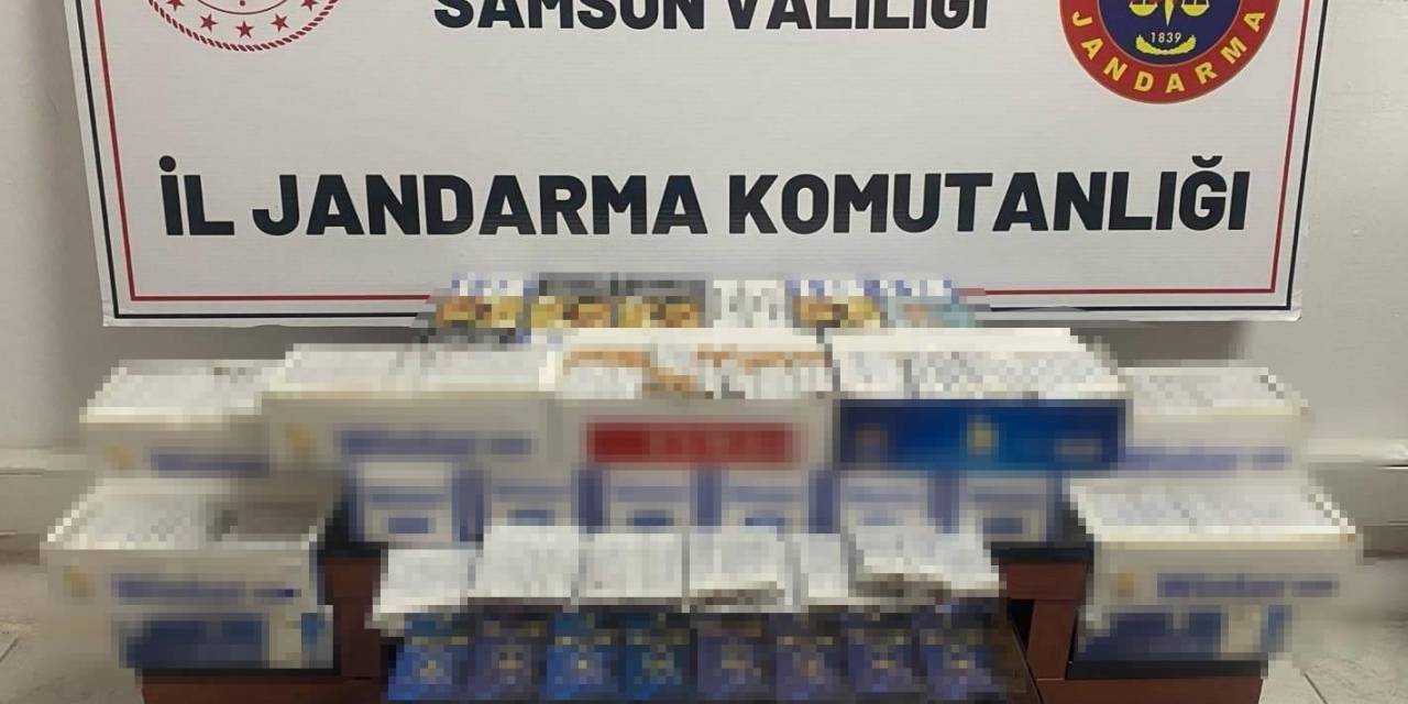 Samsun’da Binlerce Dal Sahte Bandrollü Makaron Ele Geçirildi