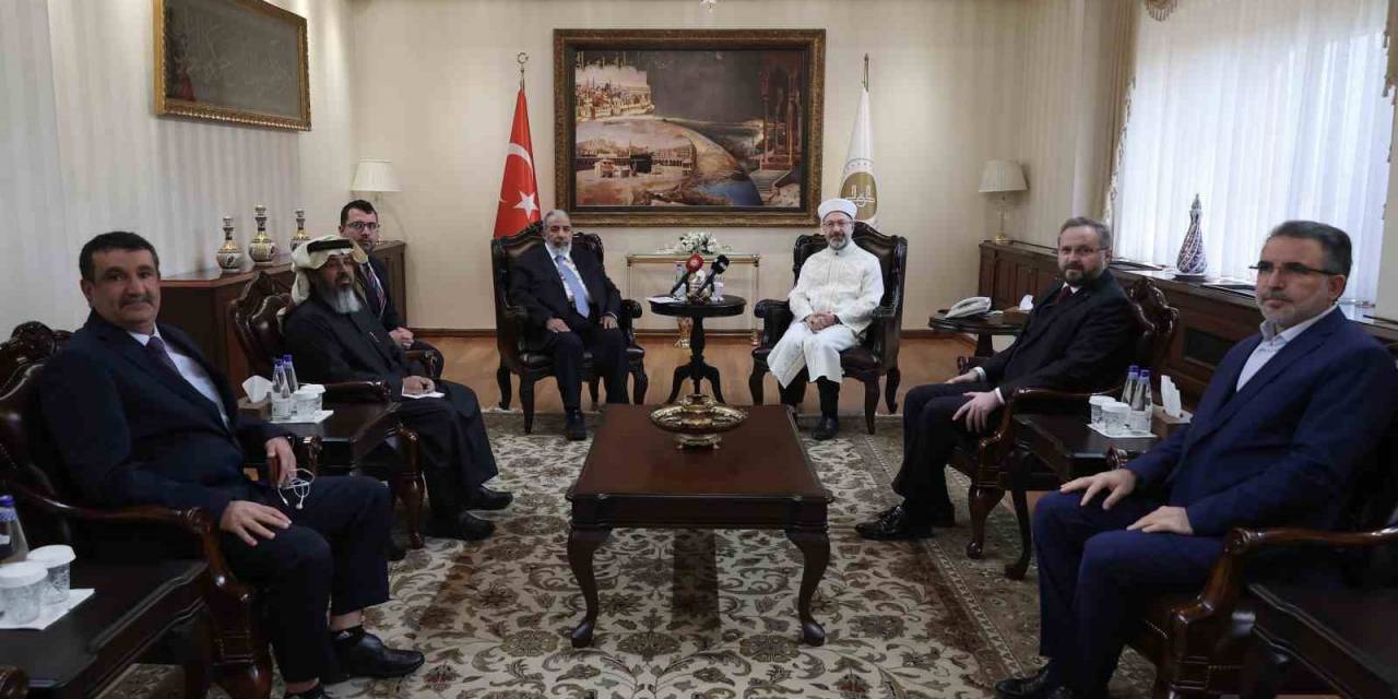 Katar Vakıflar Ve İslam İşleri Bakanı Al Ghanim’dan Diyanet İşleri Başkanı Erbaş’a Ziyaret