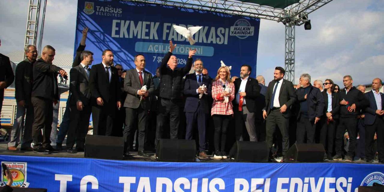 Aylık 2 Milyon Kapasiteli Tarsus Ekmek Fabrikası Törenle Açıldı
