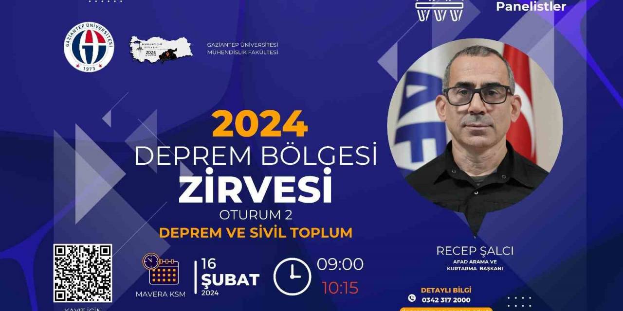 Deprem Bölgesi Zirvesi’nde Sivil Toplumun Önemi Ele Alınacak