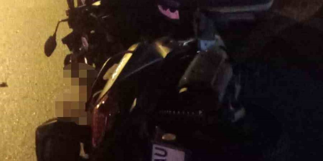 Alkollü Motosiklet Sürücüsü Trafik Kazasında Ağır Yaralandı