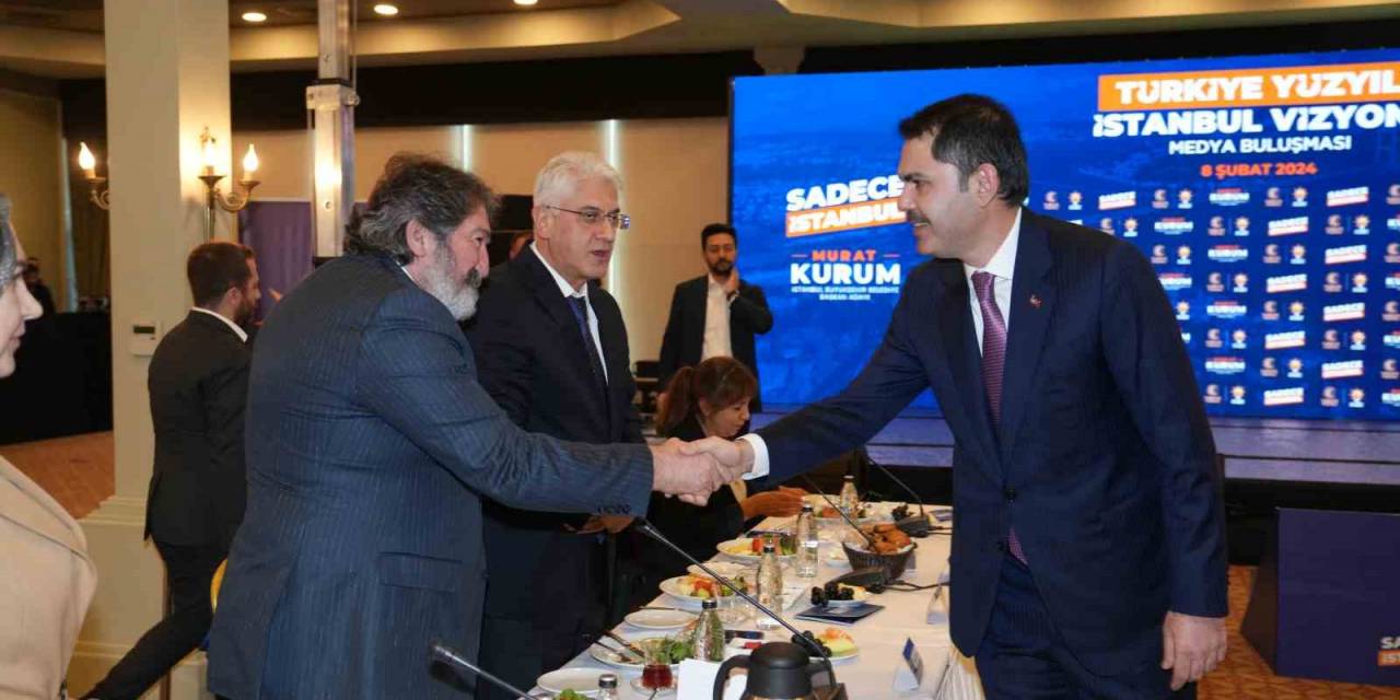 İbb Başkan Adayı Murat Kurum Genel Yayın Yönetmenleriyle Buluştu: 10 Temel Başlıkta Projelerini Anlattı