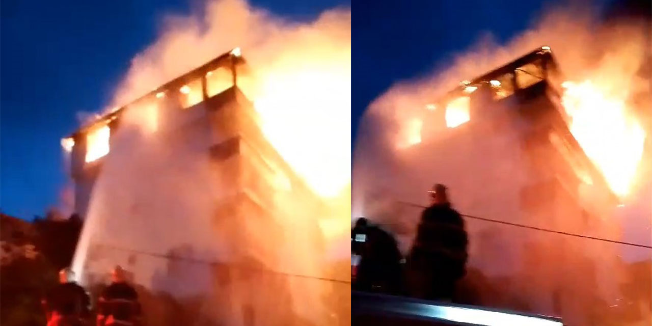 Rize’de Bir Binada Çıkan Çatı Yangını Korkuttu