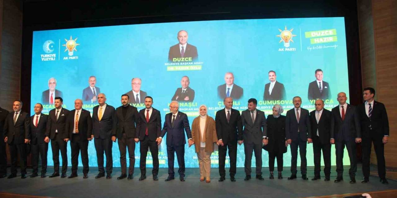 Ak Parti’nin Düzce Belediye Başkan Adayları Tanıtıldı