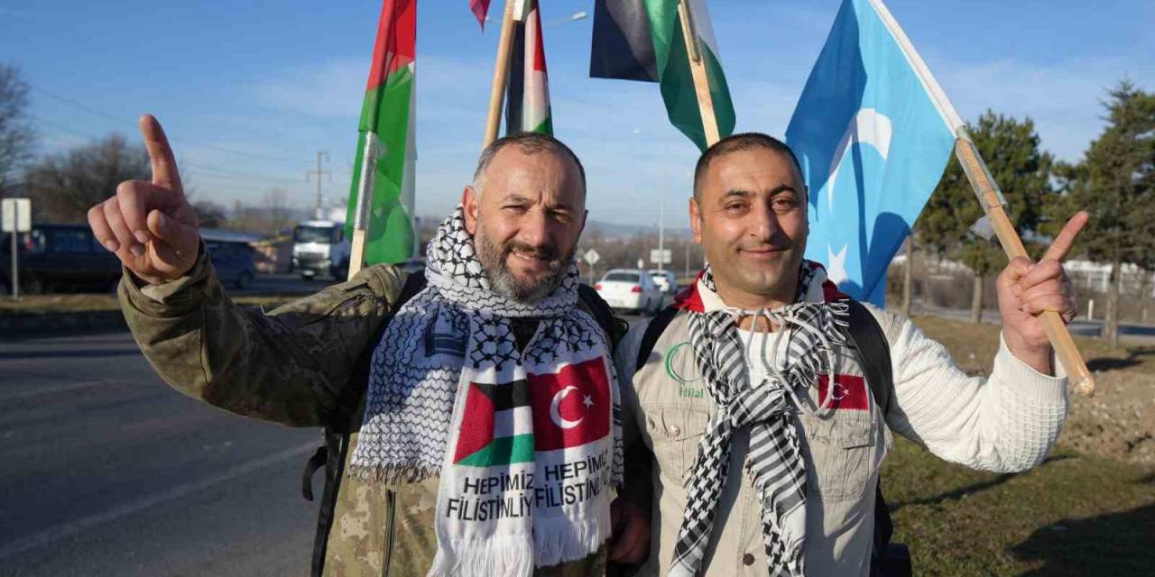 İstanbul’dan Ankara’ya Filistin’e Özgürlük İçin Yürüyorlar: 270 Kilometre Geride Kaldı