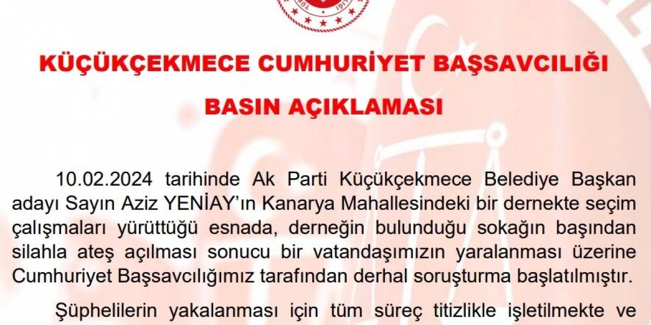 Ak Parti’li Aziz Yeniay’ın Seçim Temasları Sırasındaki Silahlı Saldırıyla İlgili Soruşturma Başlatıldı