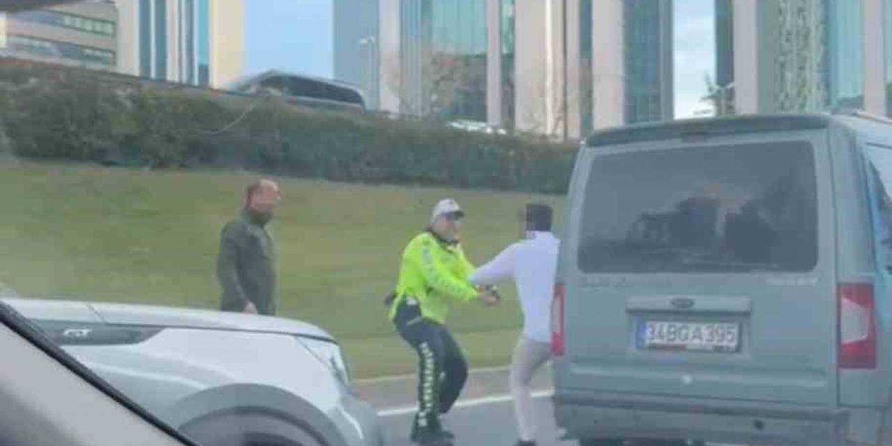 Şişli’de Hareketli Dakikalar Kameraya Yansıdı: Polise Saldırınca Havaya Ateş Açıldı