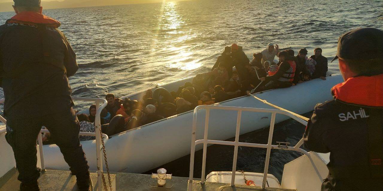 Ayvalık’ta Sahil Güvenlik’ten Düzensiz Göçmen Operasyonu