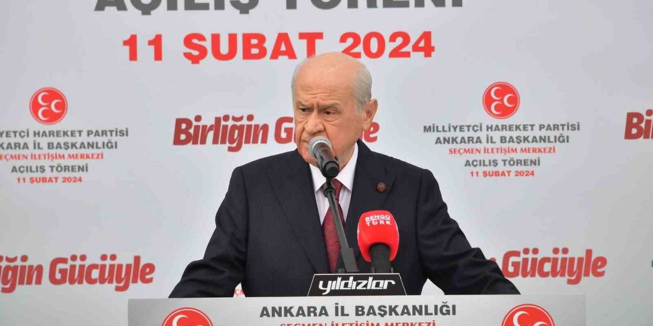 Bahçeli: "Hem Dem’lenen Chp’de Bulunup Hem Ülkücülük İddiasını Dillendirmek Şiddetli Bir Çelişkidir"