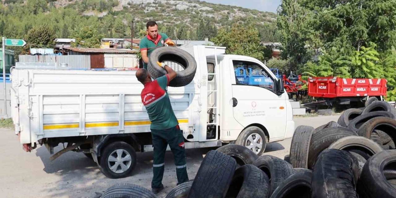 20 Ton Atık Lastik Toplandı