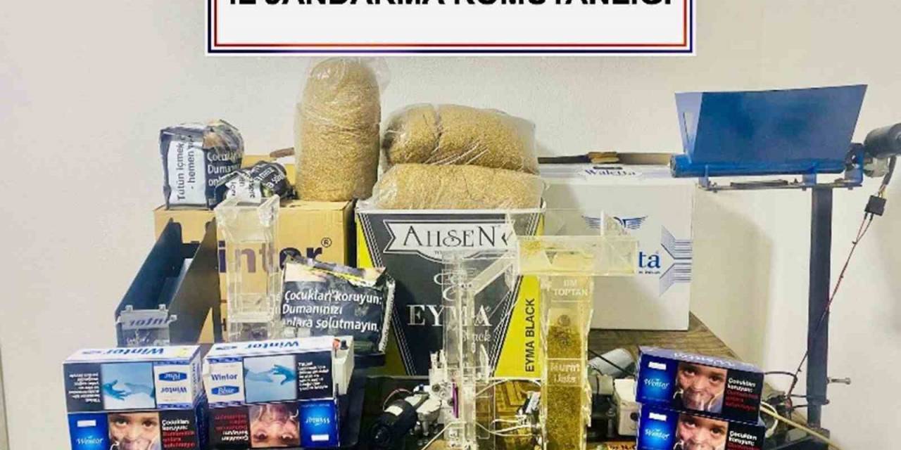 Evde Kaçak Sigara Üretimine Operasyon