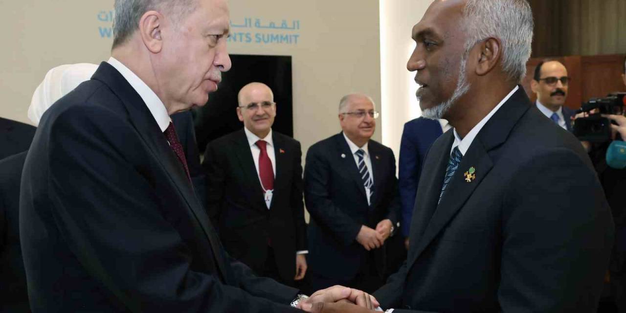 Cumhurbaşkanı Erdoğan, Maldivler Devlet Başkanı Muizzu İle Görüştü