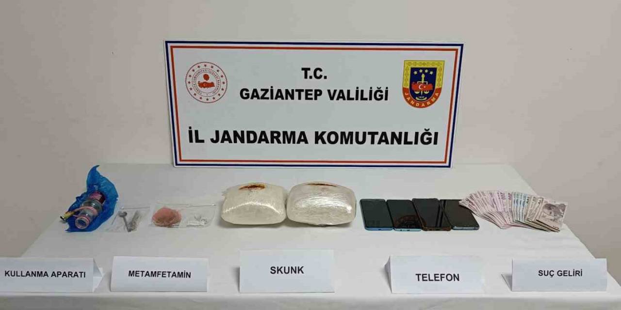 Gaziantep’te Yolcu Otobüsünde 2 Kilo Uyuşturucu Bulundu