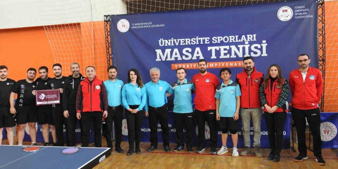 Üniversite Sporları Masa Tenisi Türkiye Şampiyonası Kırşehir’de Başladı