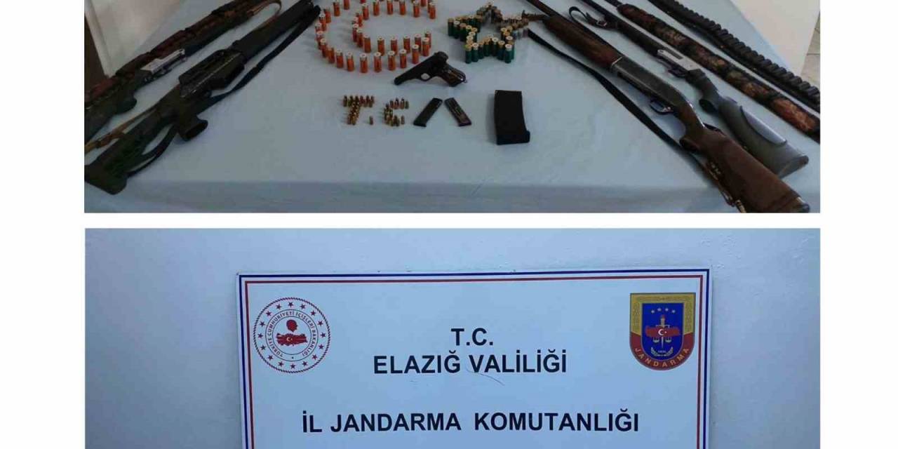 Elazığ 7 Adet Ruhsatsız Silah Ele Geçirildi
