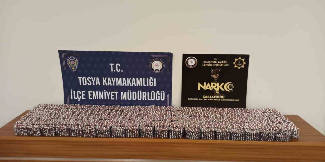 Kastamonu’da Binlerce Sentetik Ecza Hapı Ele Geçirildi:2 Gözaltı