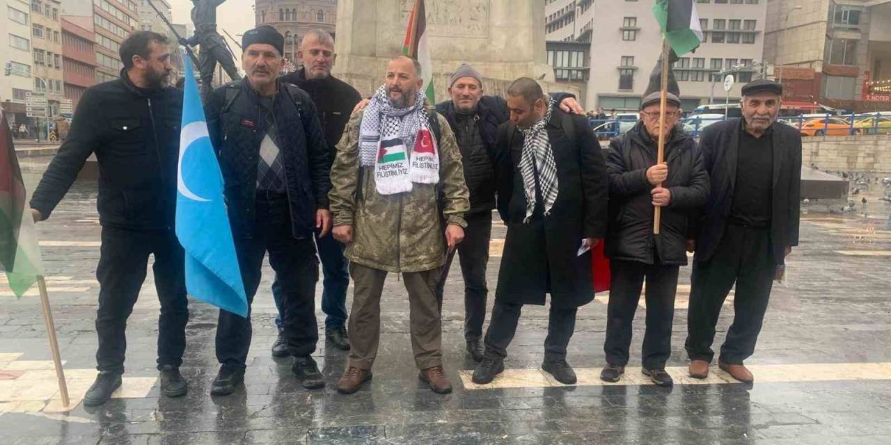Filistin’e Destek İçin İstanbul’dan Ankara’ya Yürüdüler