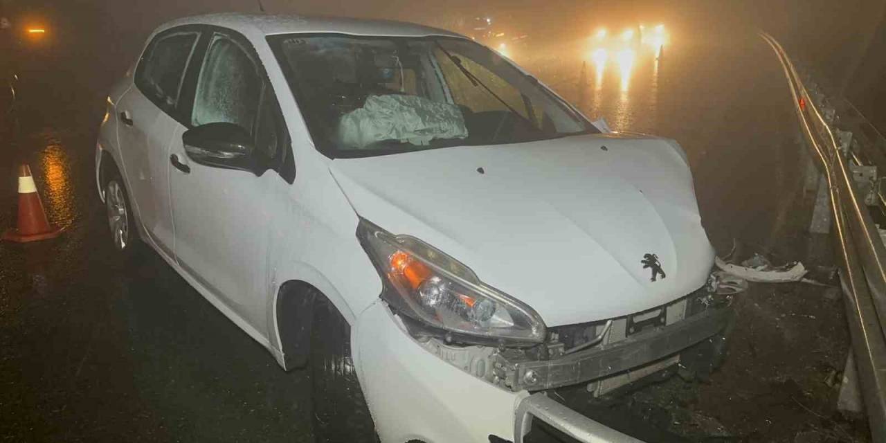 Elazığ’da Yağış Ve Sis Kazayı Beraberinde Getirdi: 1 Yaralı