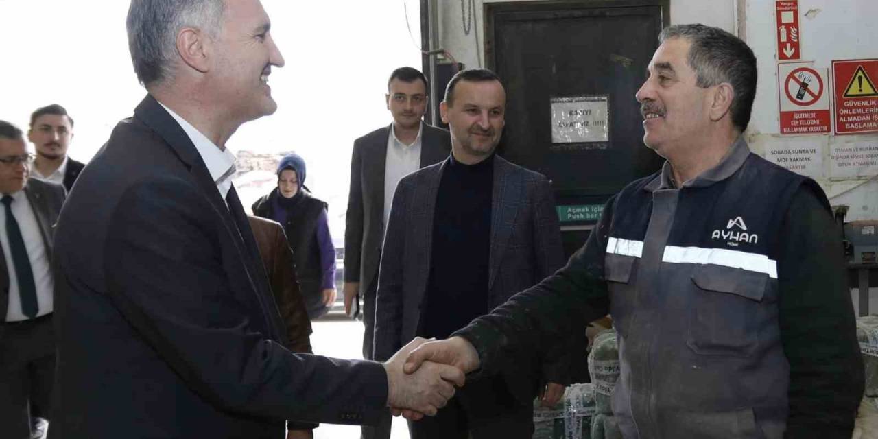 Başkan Taban İnegöl’ün Üretim Gücünün Yanında