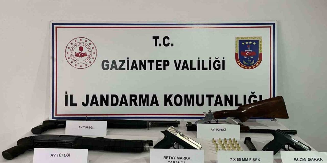 Gaziantep’te Ruhsatız Silah Operasyonu: 8 Gözaltı