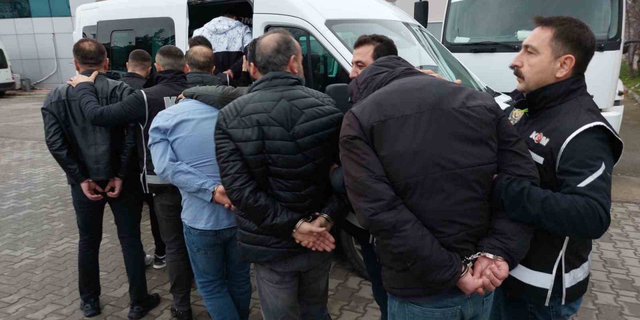 Samsun’da Suç Örgütü Operasyonunda 8 Kişi Adliyeye Sevk Edildi