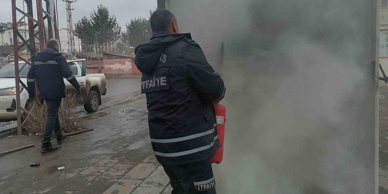 Kars’ta Trafo Yangını