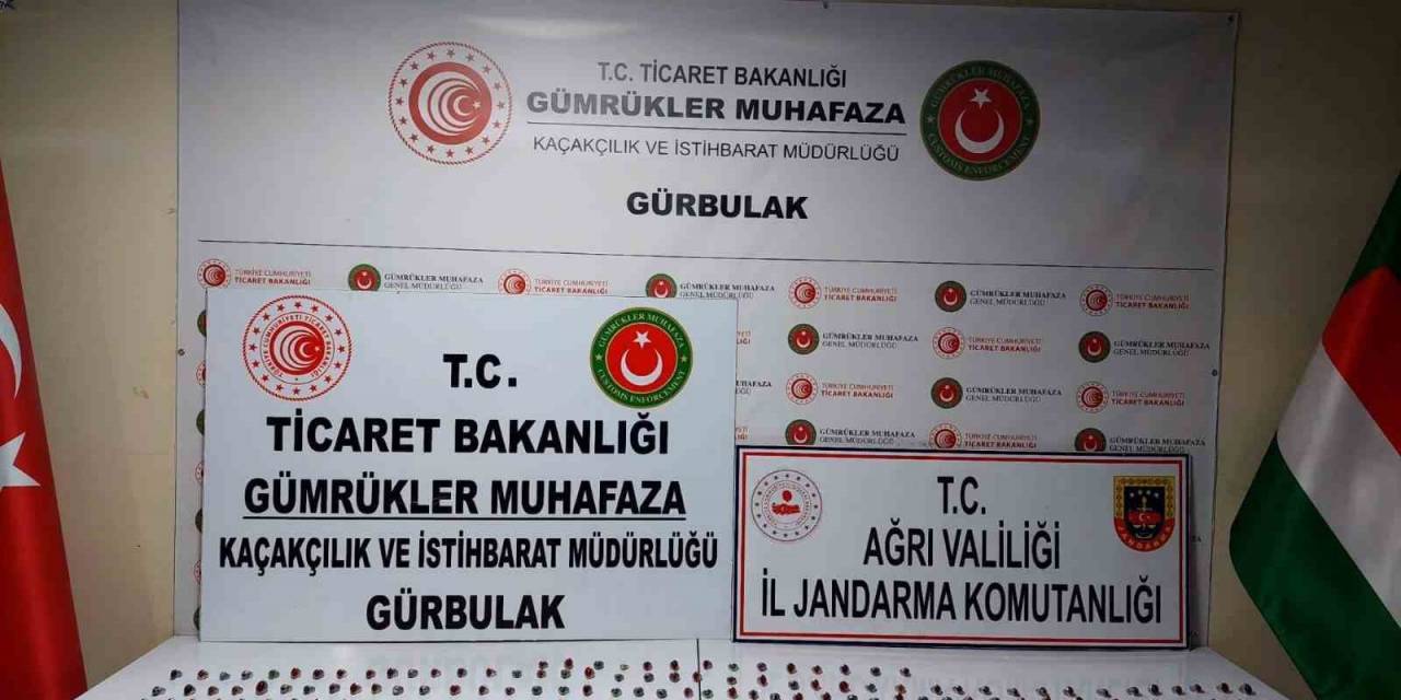Ağrı’da 145 Adet Kaçak Gümüş Yüzük Ele Geçirildi