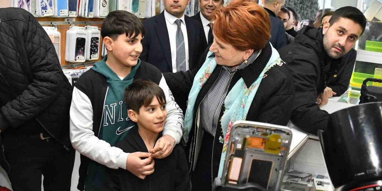 İyi Parti Genel Başkanı Akşener, Sincan’da Esnafı Ziyaret Etti
