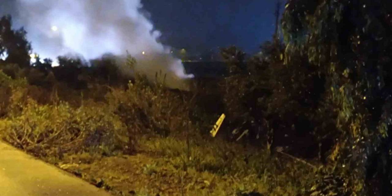 Doğalgaz Borusu Patladı, Sızan Gaz Cep Telefonu Kamerasıyla Görüntülendi