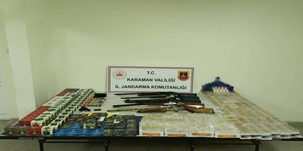 Jandarmadan Kaçak Tütün Ve Silah Operasyonu