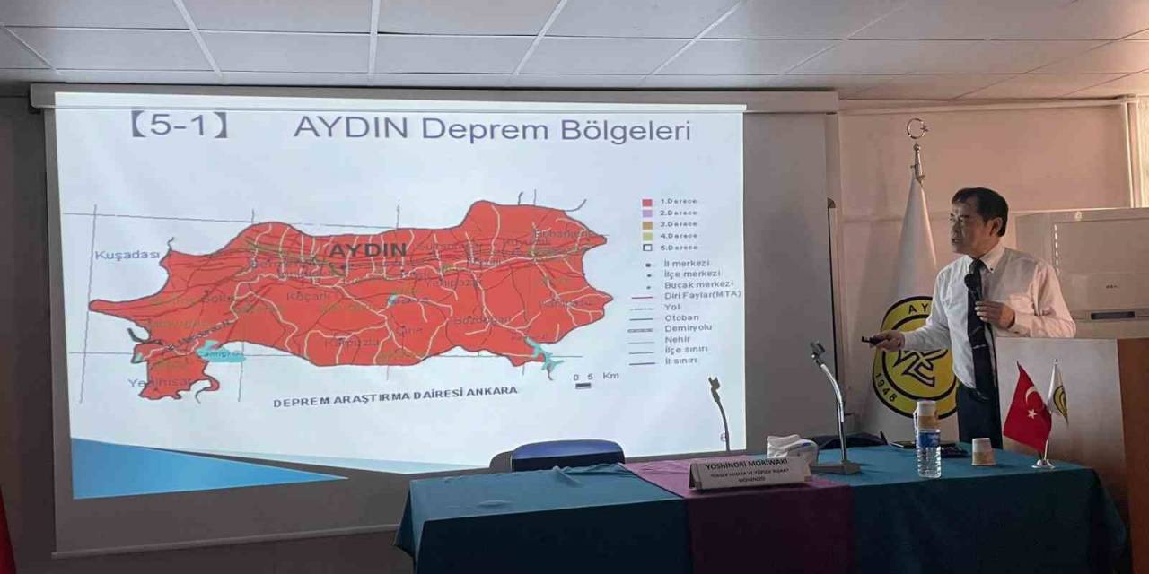 Japon Mühendis Moriwaki’den Aydın Lisesi’nde Deprem Konferansı