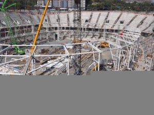 Vodafone Arena’nın Çatısı Monte Edildi