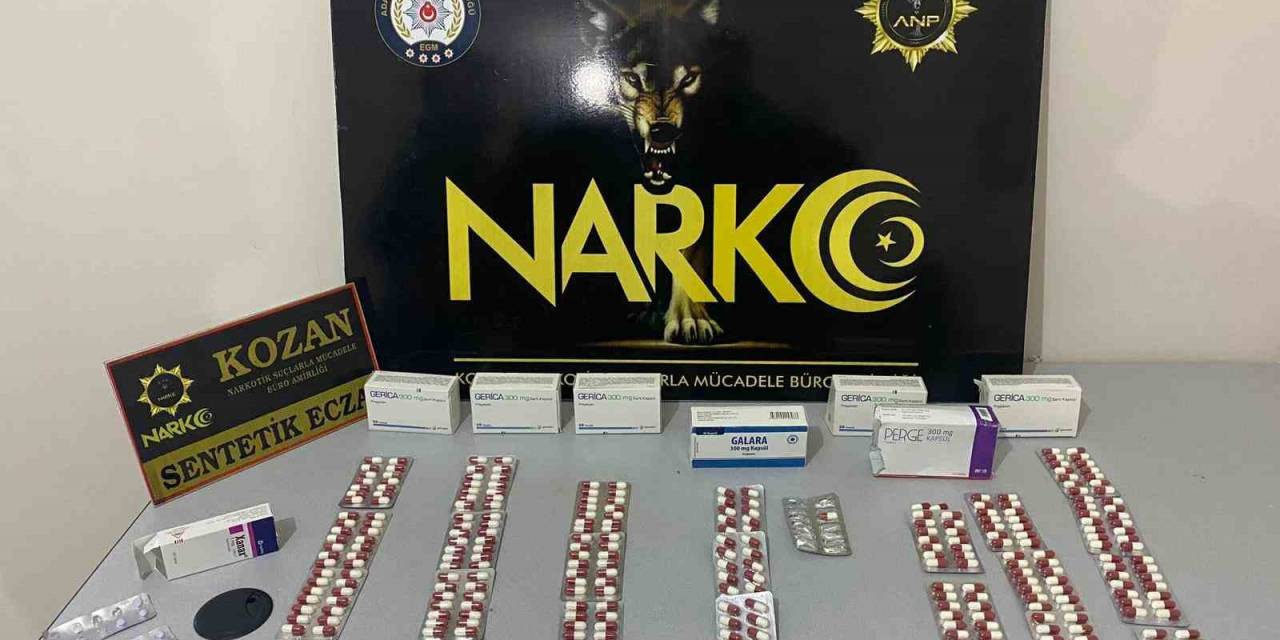Kozan Polisi 340 Uyuşturucu Hap Ele Geçirdi