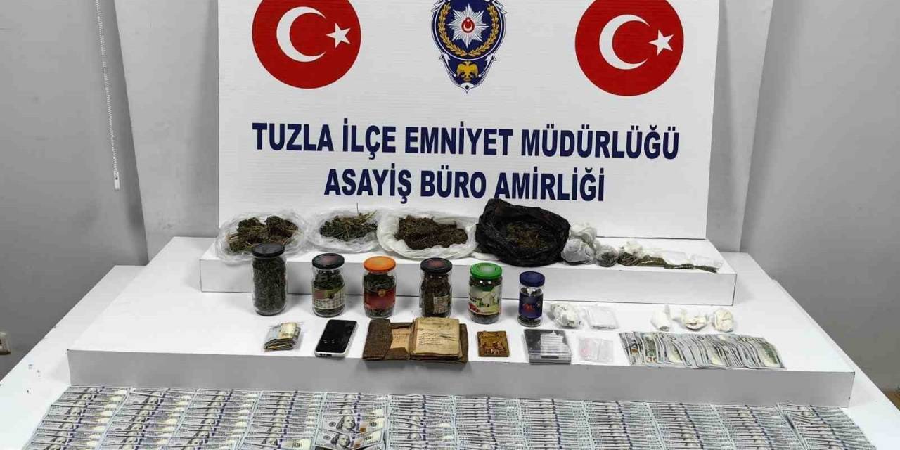 Tuzla’da Yakalanan Zehir Tacirinin Evinden Farklı Ülkelere Ait Nakit Para Çıktı