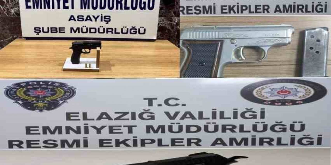 Elazığ’da 7 Adet Ruhsatsız Tabanca Ele Geçirildi