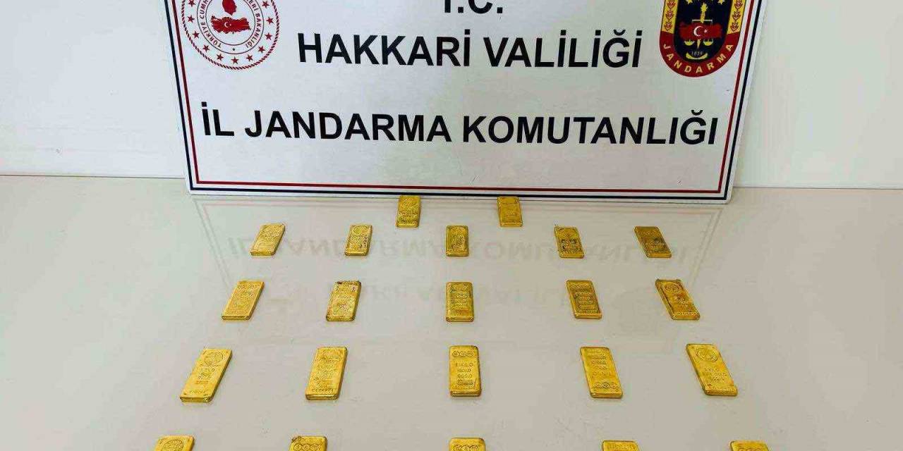 Hakkari’de Kaçak 22 Kilo Külçe Altın Ele Geçirildi