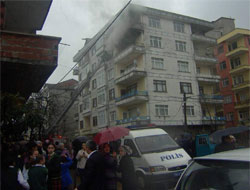 Rize'de Yangın Korkuttu