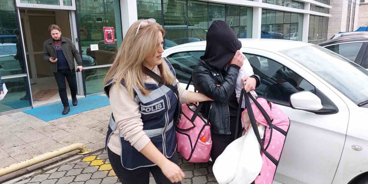 1 Milyon 700 Bin Liralık Altın Ve Para Çalan 53 Suç Kaydı Bulunan Kadın  3 Aylık Bebeğiyle Cezaevine Gönderildi