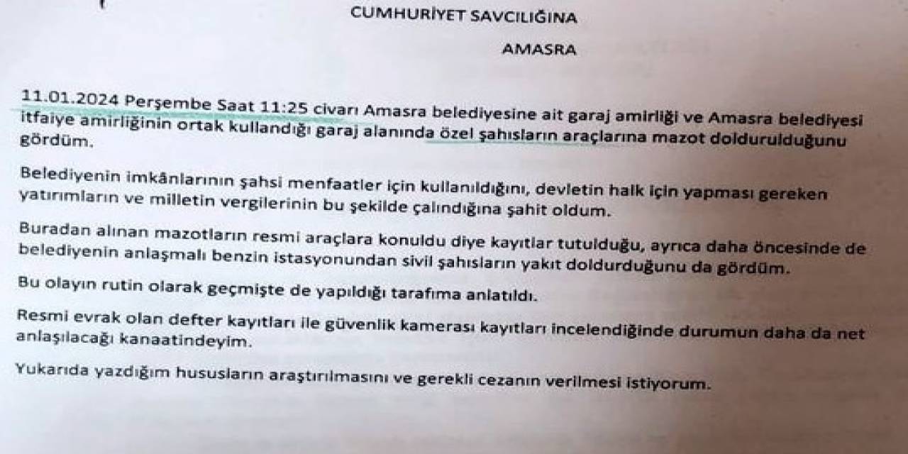 Amasra’yı Karıştıran İhbar Mektubunu Yazan Tespit Edildi