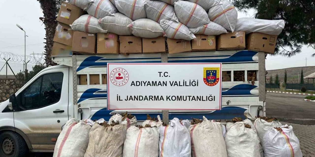 Adıyaman’da Kaçak Tütün Yakalandı