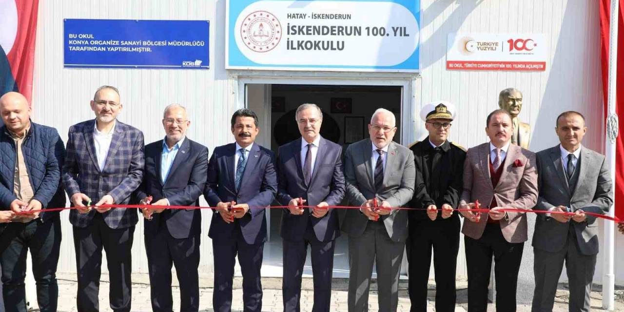 Konya Osb Tarafından İskenderun’a Kazandırılan İlkokulun Açılışı Yapıldı