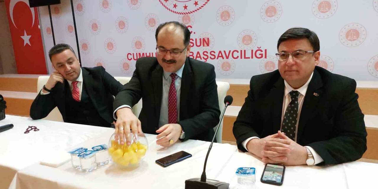 Samsun’da İl Seçim Kurulu İçin Birinci Asıl Üye Kura Çekimi Yapıldı