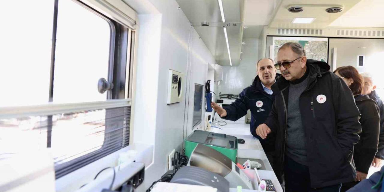 Bakan Özhaseki, Maden Sahasındaki Laboratuvarlarda İnceleme Yaptı