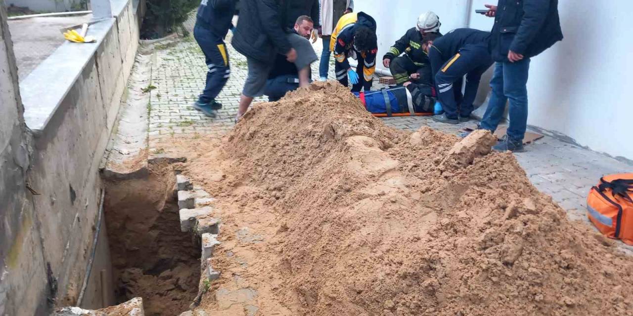 Çalışma Esnasında Toprak Kaydı: 1 İşçi Yaralı