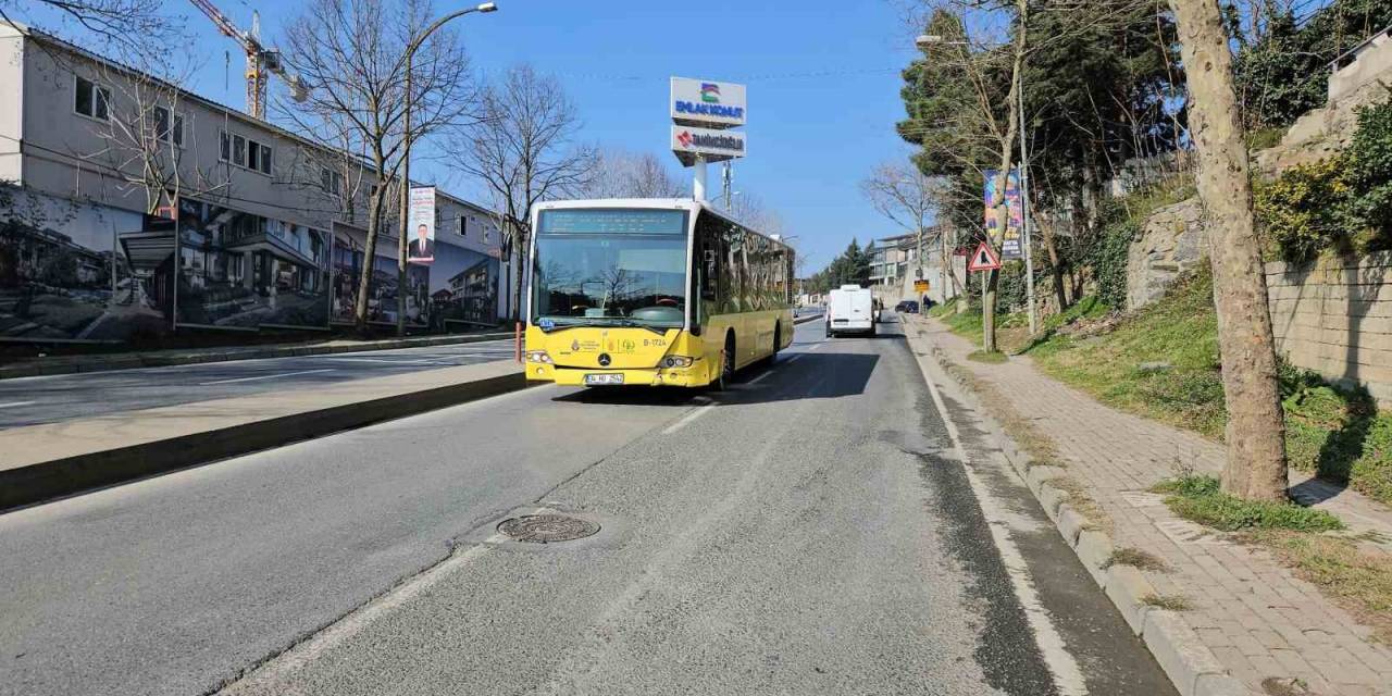 Sarıyer’de Kazadan Kaçarken Ters Yöne Giren İett Otobüsü Hafif Ticari Araçla Kafa Kafaya Çarpıştı